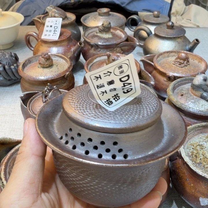 陶盘柴烧福利心哦多多