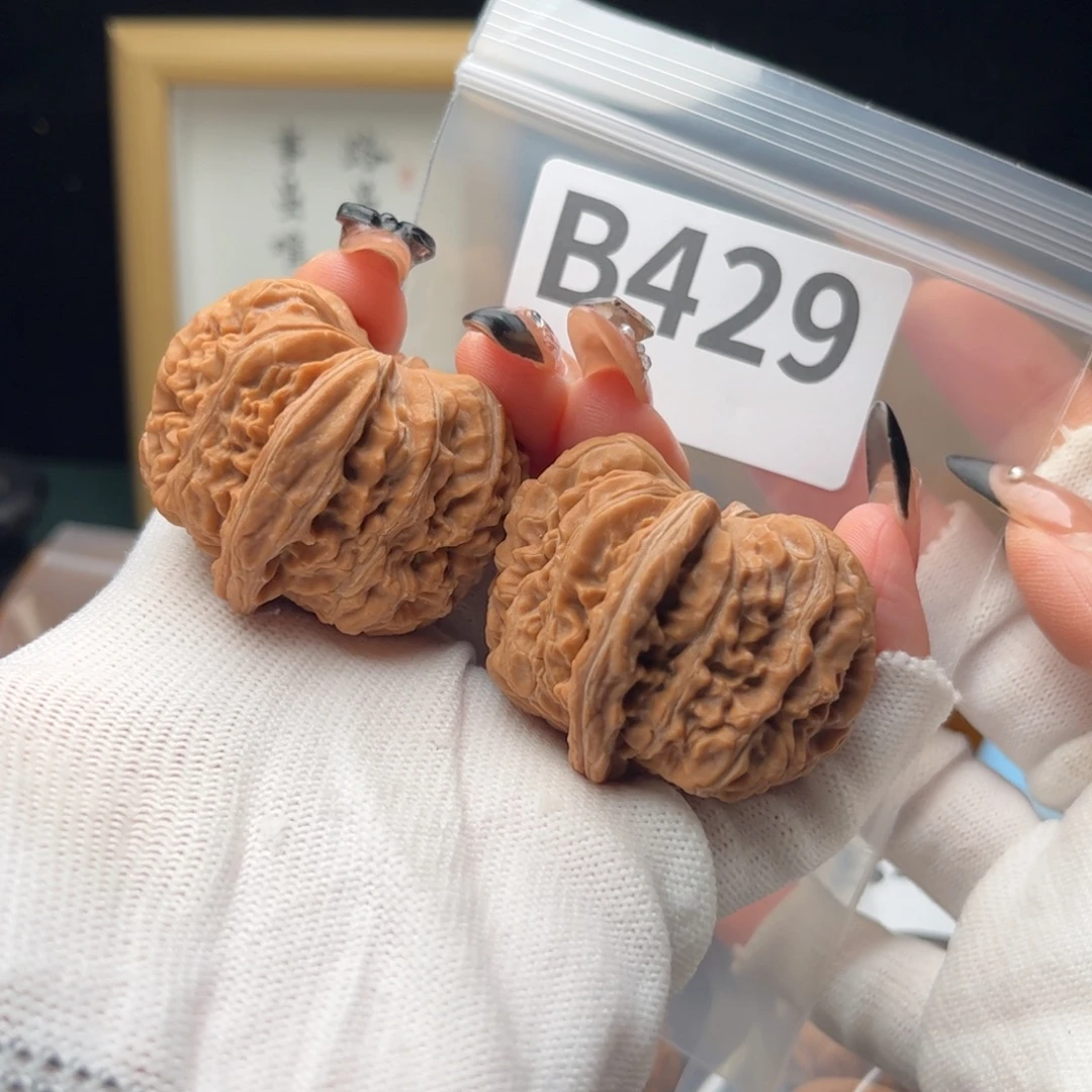 把件文玩核桃42四喜b429