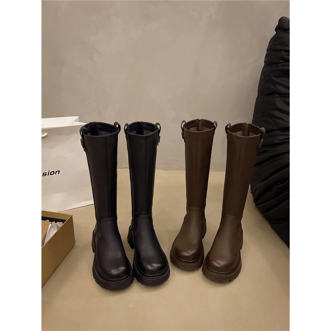 新款时尚百搭长筒靴786915-5