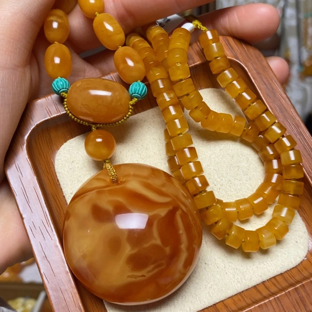 【闪购商品】蜜蜡颈饰未镶嵌项链