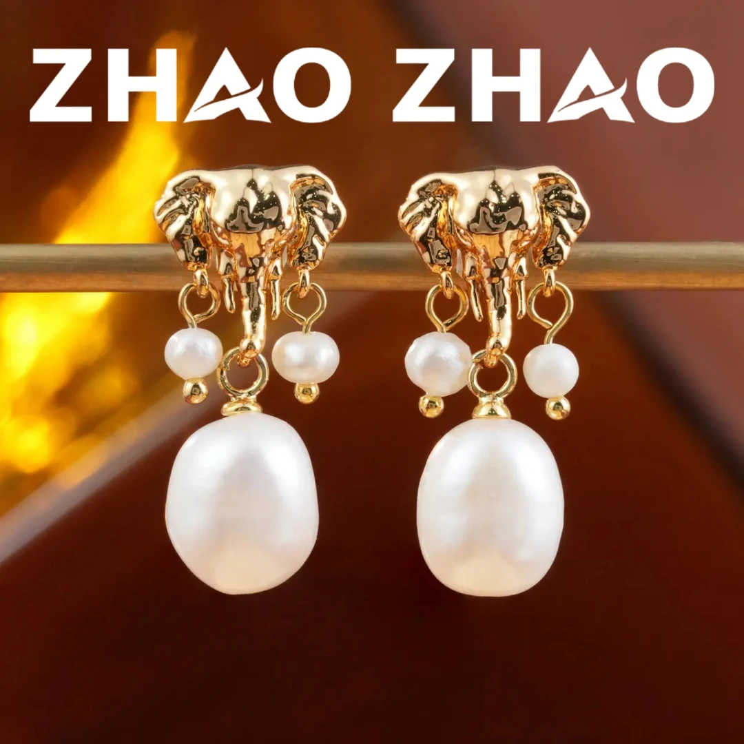 铜合金耳饰 「福象」简约通勤耳饰日常百搭高级感