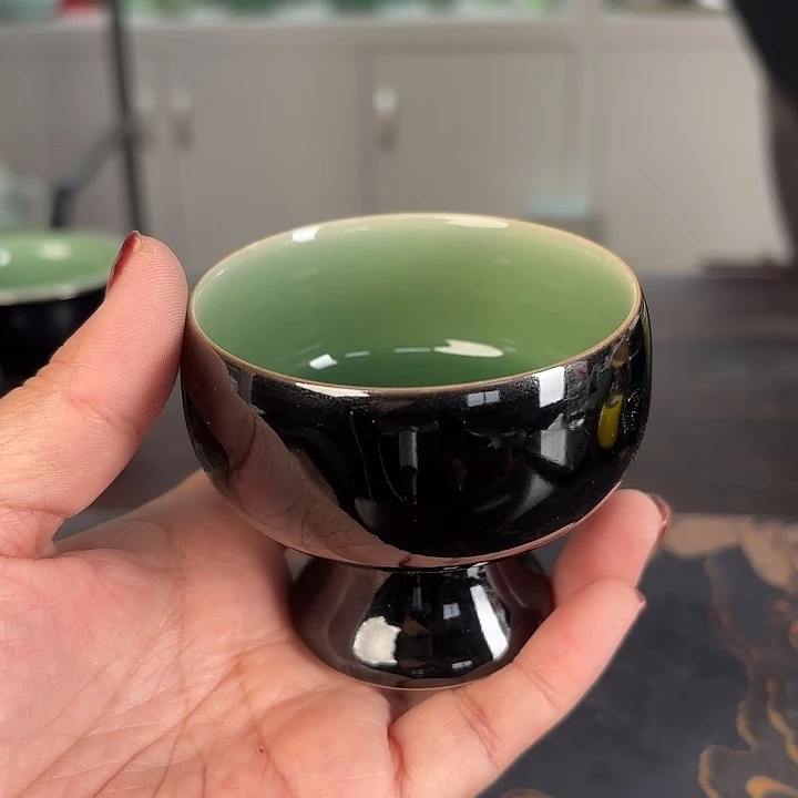 龙泉云间青瓷小米茶器
