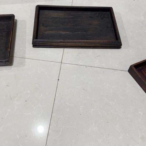 六***食有机玻璃老家具仿古看盘子