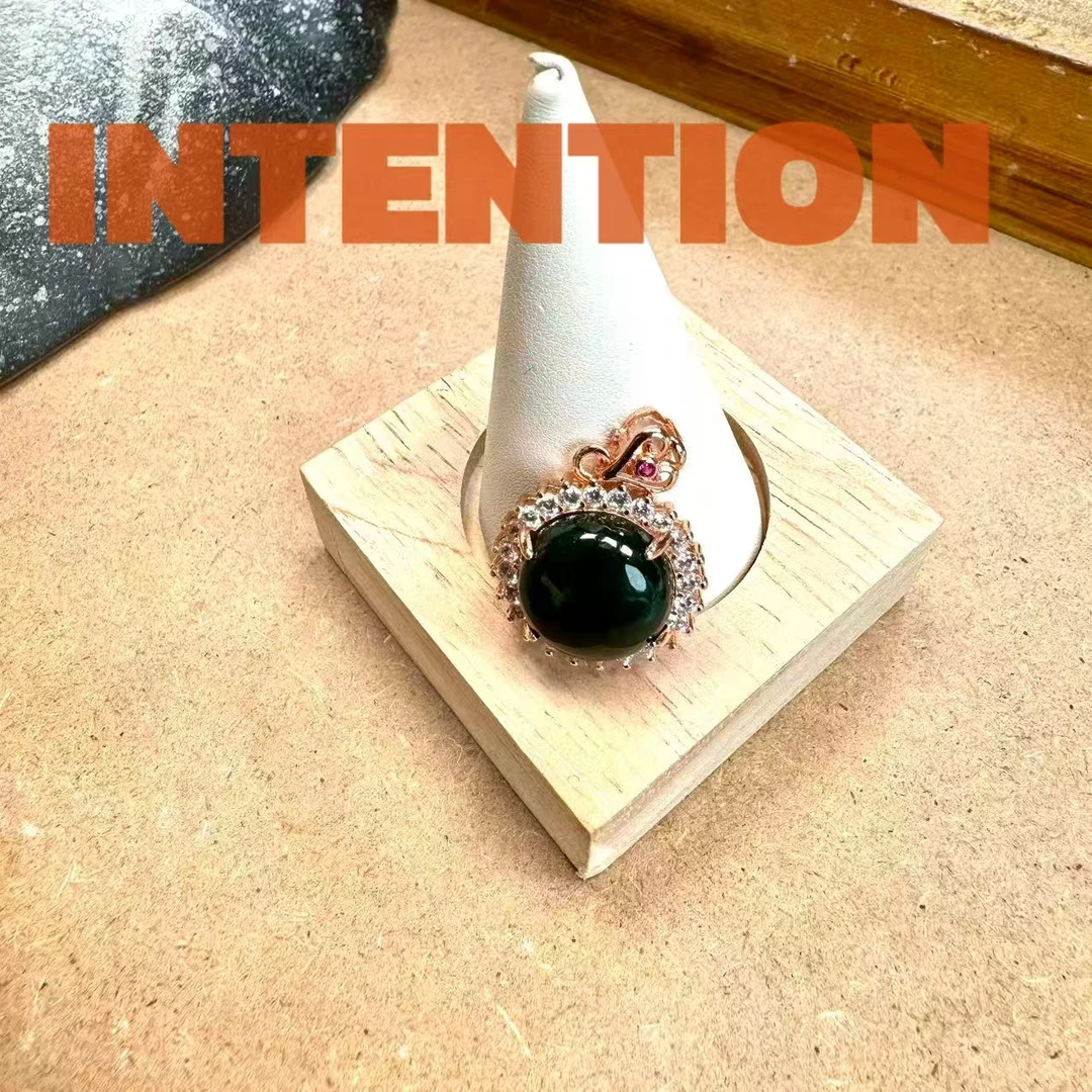 吊坠 正品INTENTION 新中式玫瑰金色吊坠带链子NBS244