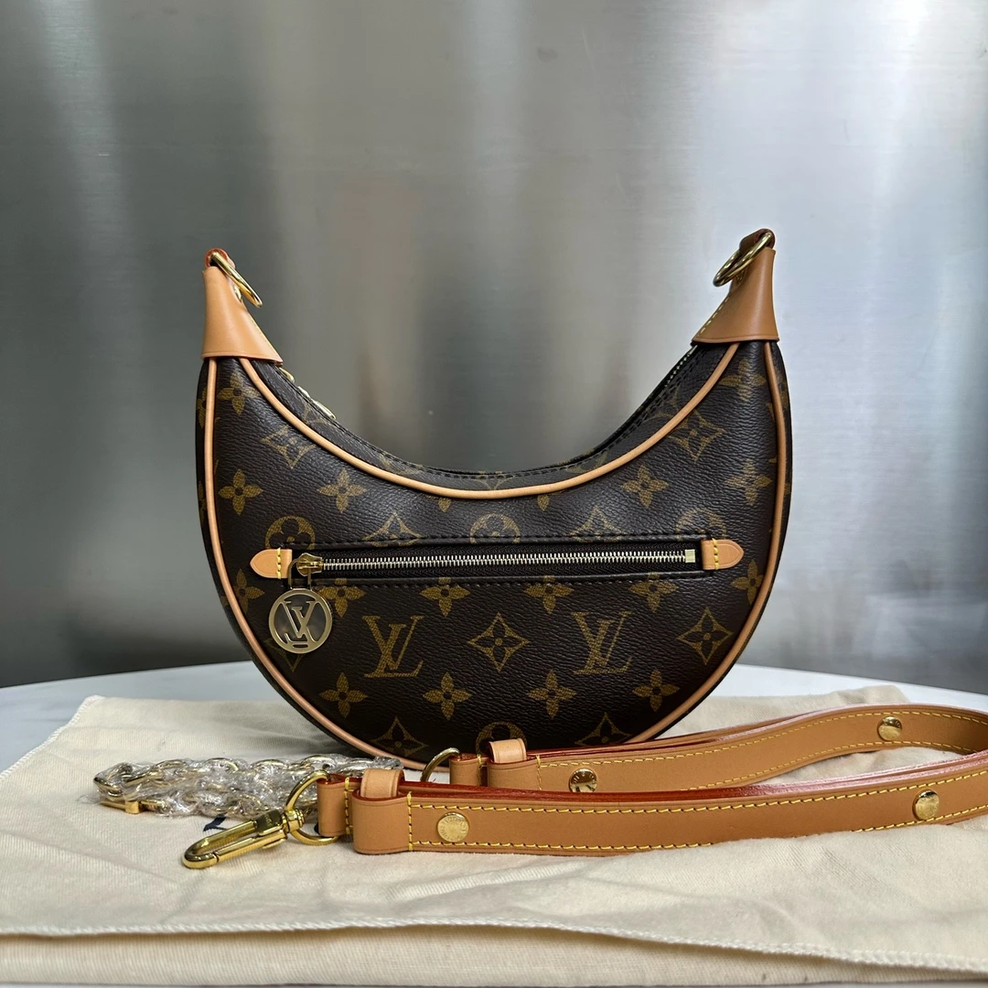 99新 LouisVuitton/路易威登 芯片款豌豆包种背法多14729674