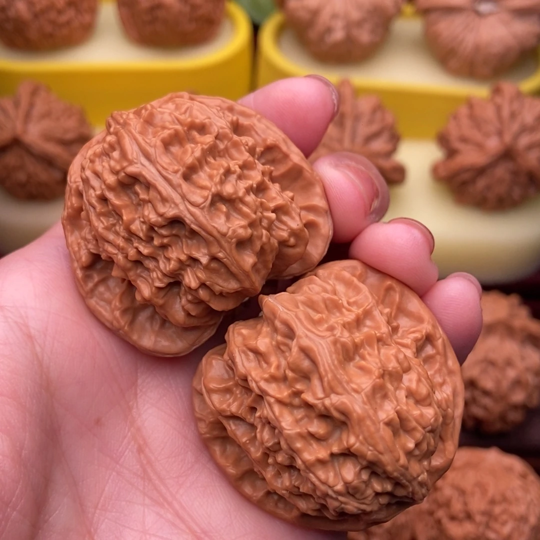 文玩核桃把件精品白狮子头41