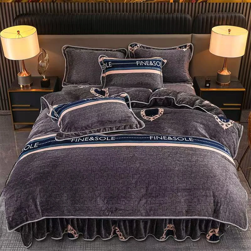 200*230四件套维也纳AA面加厚双面绒高克重保暖加绒