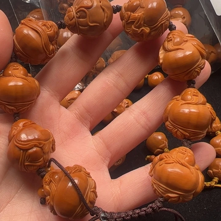 放***我橄榄核吊坠21财神