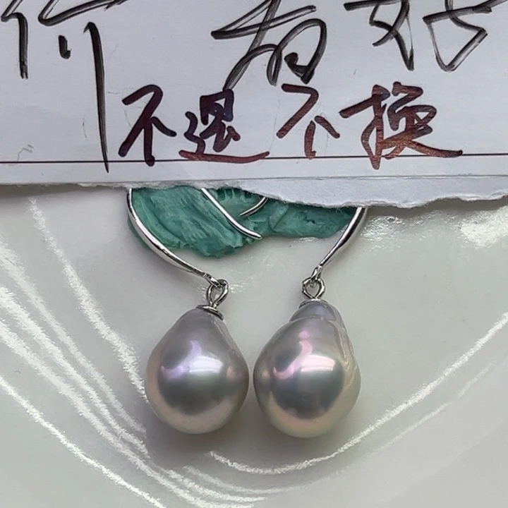 耳饰淡水珍珠银S925镶嵌