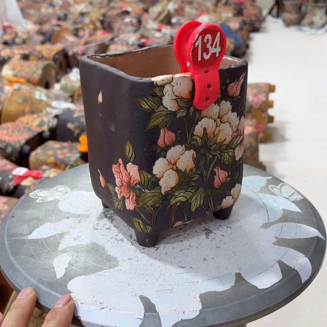 花盆紫砂陶瓷多肉花盆精品