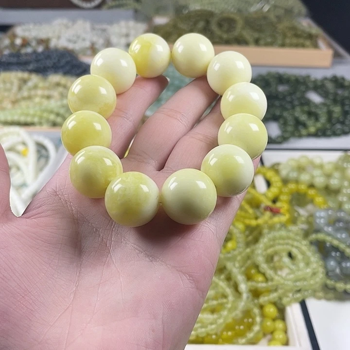 蛇纹石玉未镶嵌手链