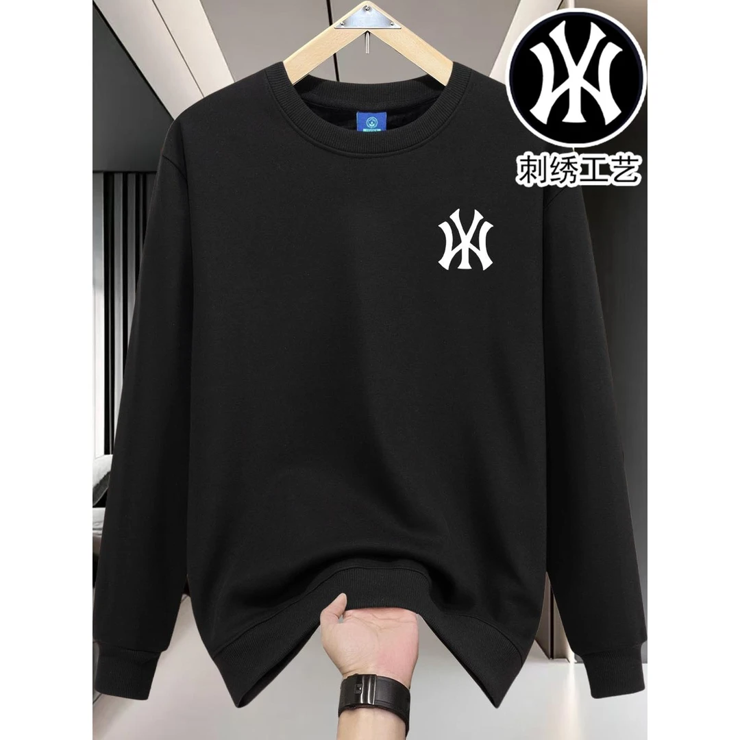 【TQUX港奢男装】轻奢印花长袖T恤男士秋季圆领卫衣情侣休闲上衣