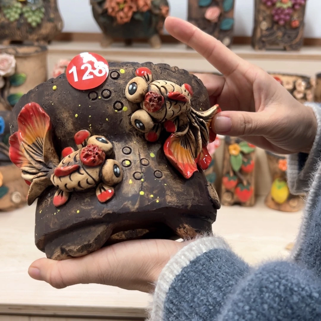 花盆紫砂128号内口14外高12