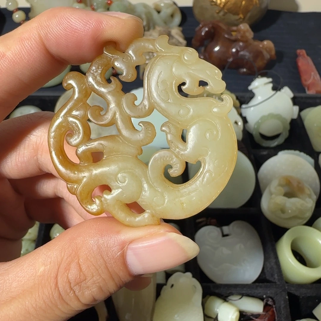 颈饰未镶嵌和田玉（糖玉）开播福利感谢支持