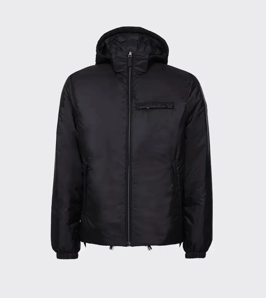 梅西同款再生尼龙连帽可拆卸外套