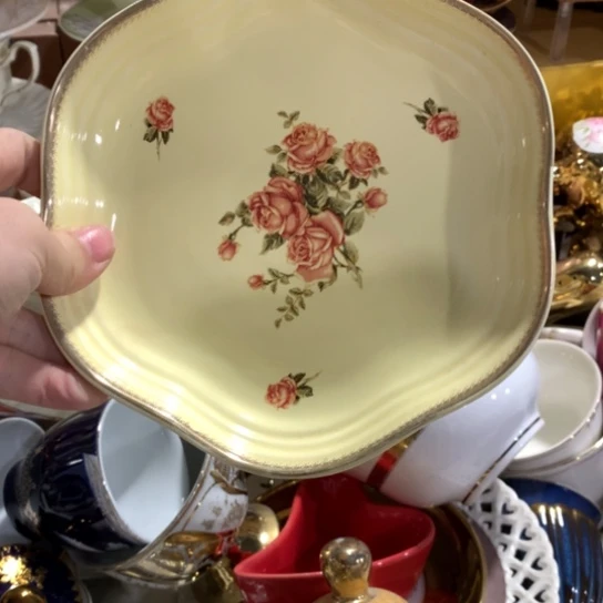 瓷片微瑕陶瓷处理介意请慎拍17.5厘米