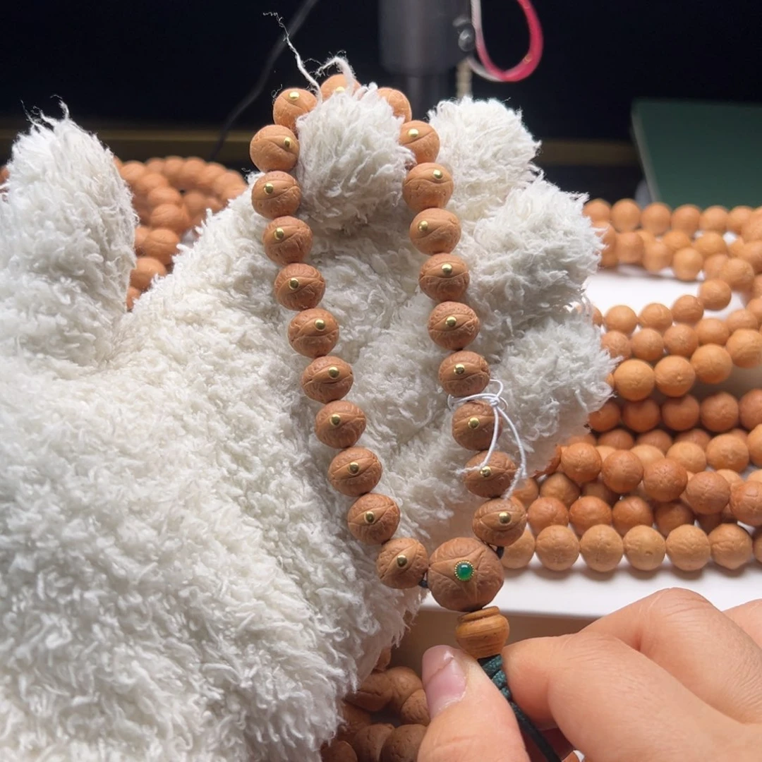 手串凤眼菩提单舱籽铜钉11.5