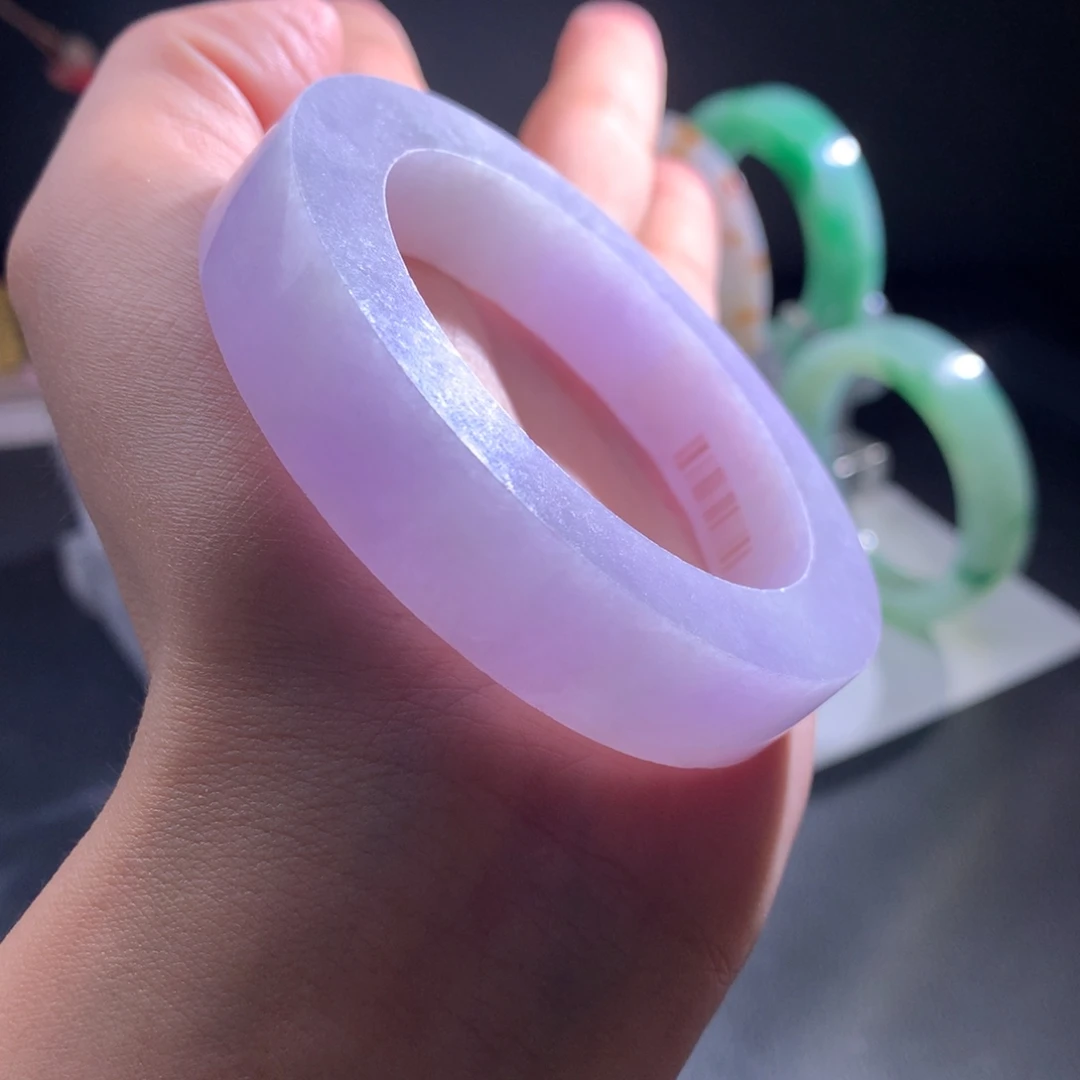 定制翡翠未镶嵌手镯仙女镯50-54