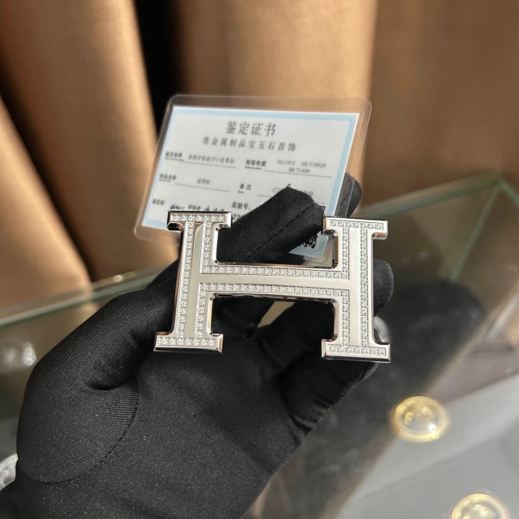 新款皮带扣头男士18k镀金工字扣H扣女士腰带扣头3.8配件3.2卡扣