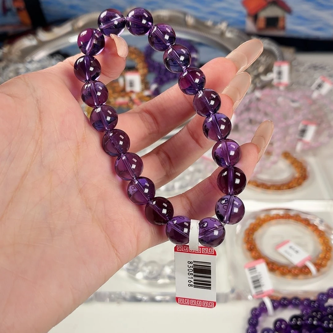 玉巴西紫水10mm手串