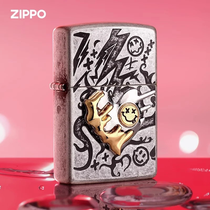 ZIPPO/之宝正品打火机蚀骨之恋甜心防风宝煤油盔甲礼物DY9903QT