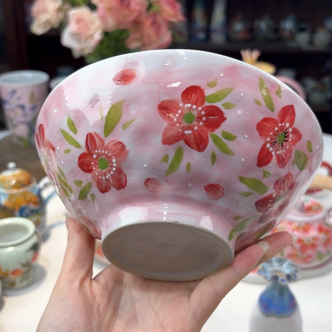 景德镇手绘高温釉下彩陶瓷茶具