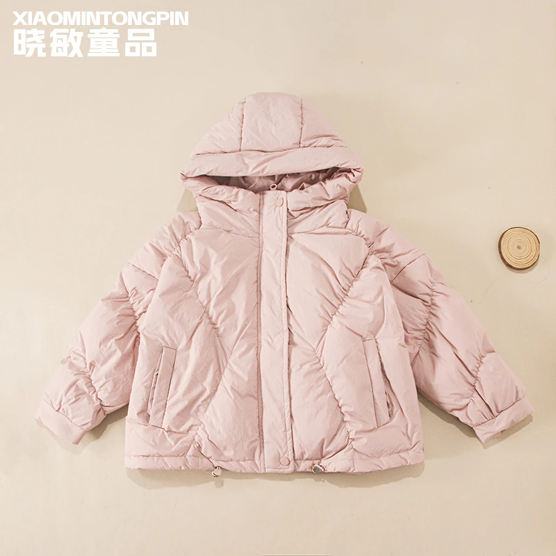 松紧连帽羽绒服3C3402