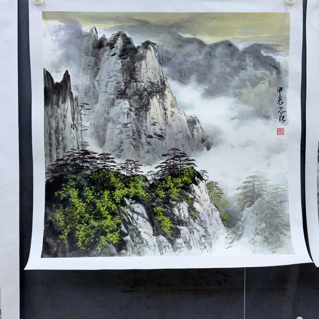 北****国画国画老师谭作品刘