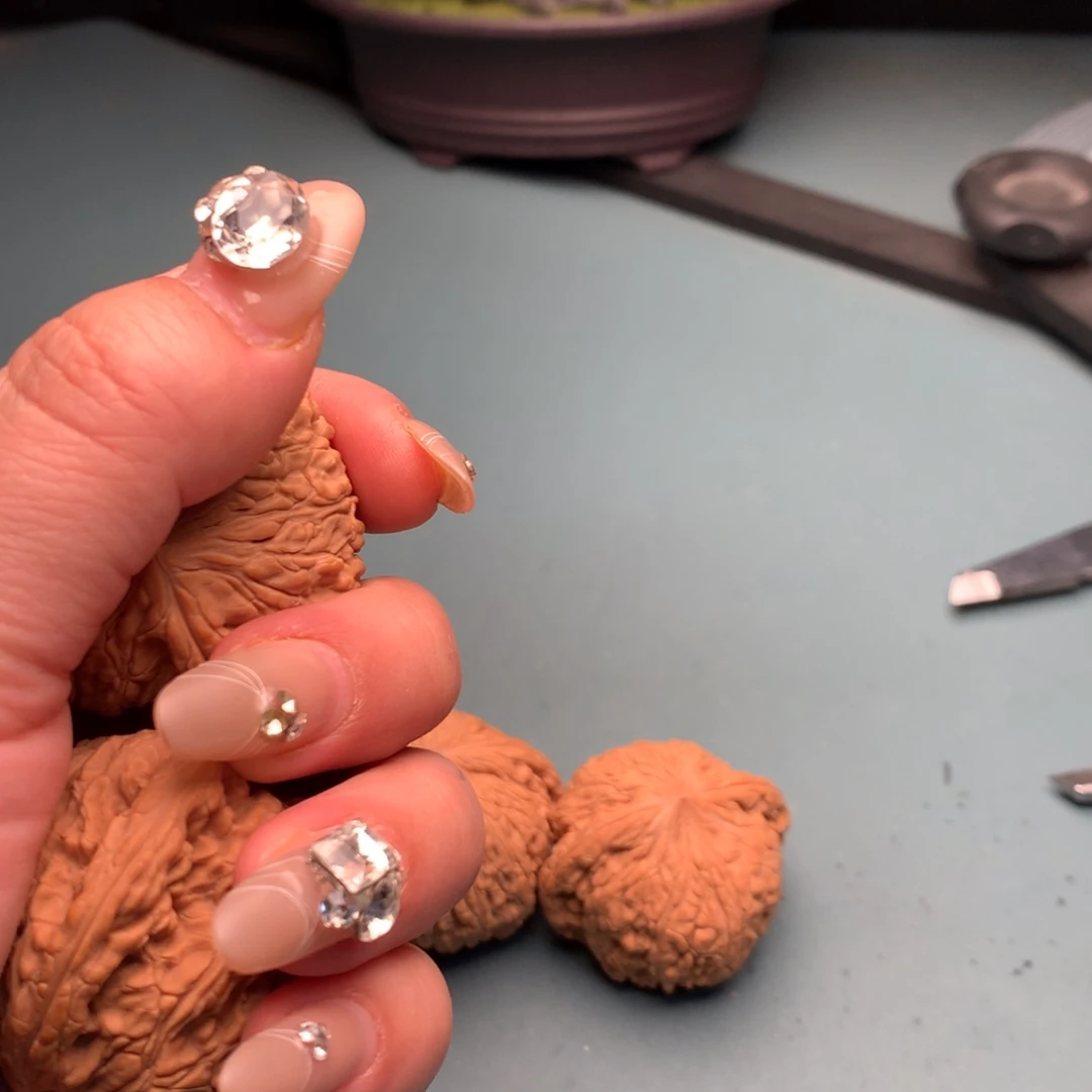 文玩核桃把件全品绣球4445