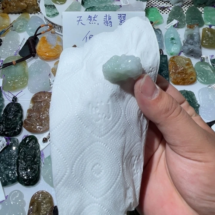 翡翠项链未镶嵌天然