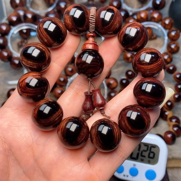 黄花梨/降香黄檀山****司紫油梨成品加工手串
