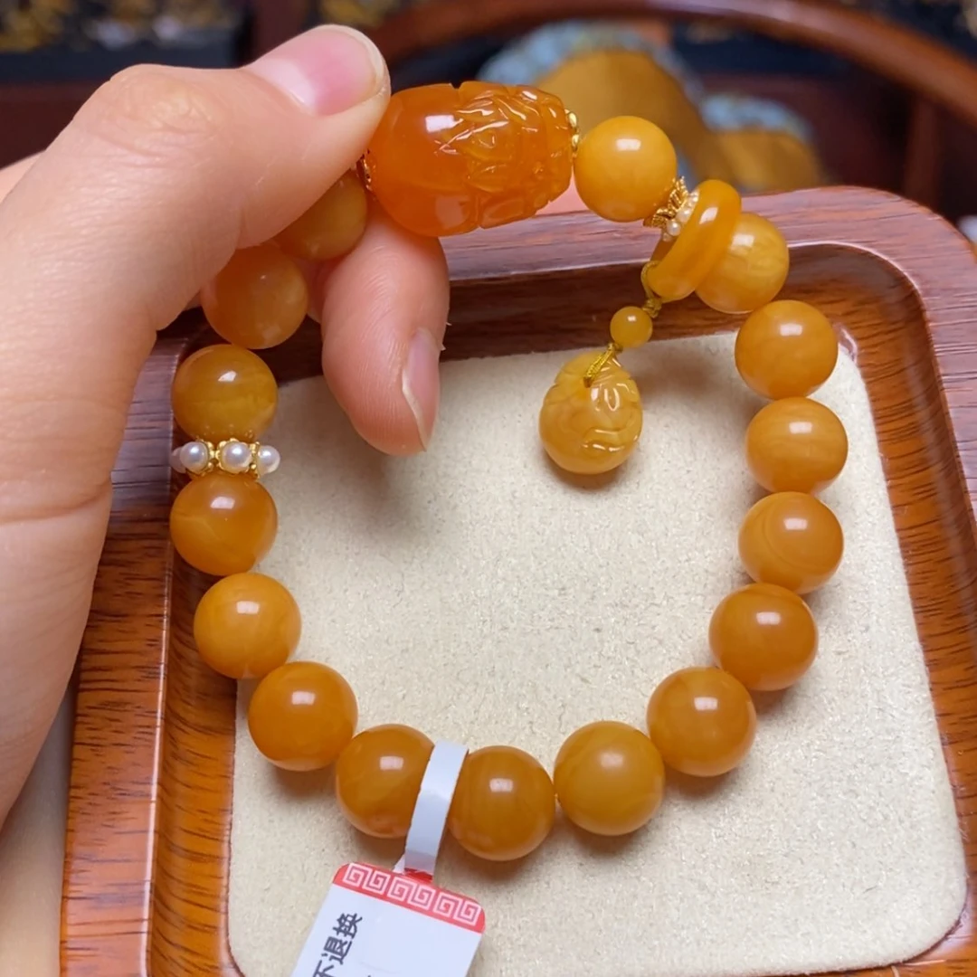 【闪购商品】蜜蜡手链未镶嵌手串