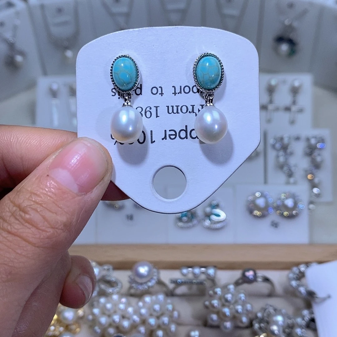 淡水珍珠未镶嵌耳饰