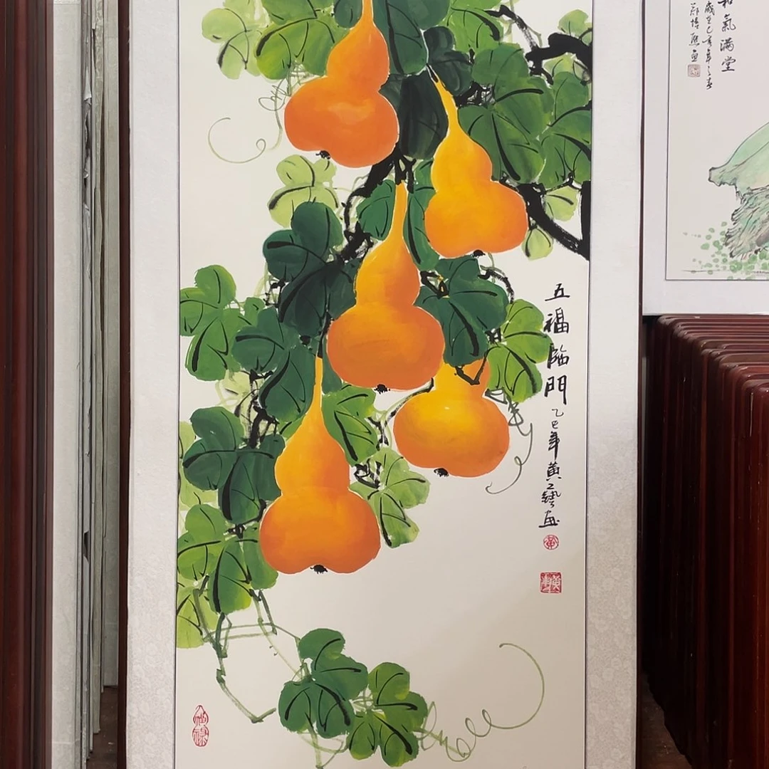 国画带框尺寸63*123厘米