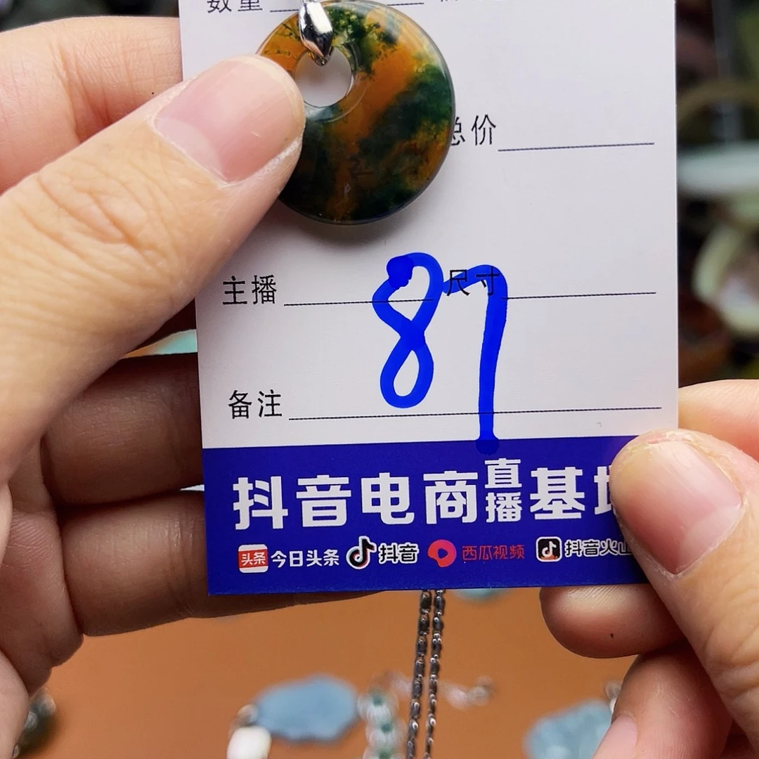 翡翠颈饰银S925镶嵌这