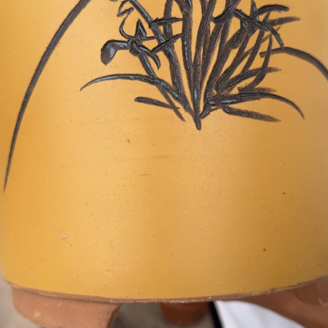 紫砂花盆口径17.21口径