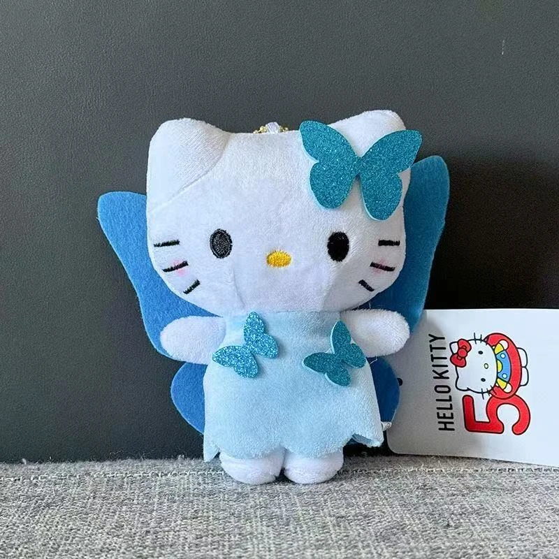 可爱少女蓝色小蝴蝶精灵kitty挂件包包挂饰