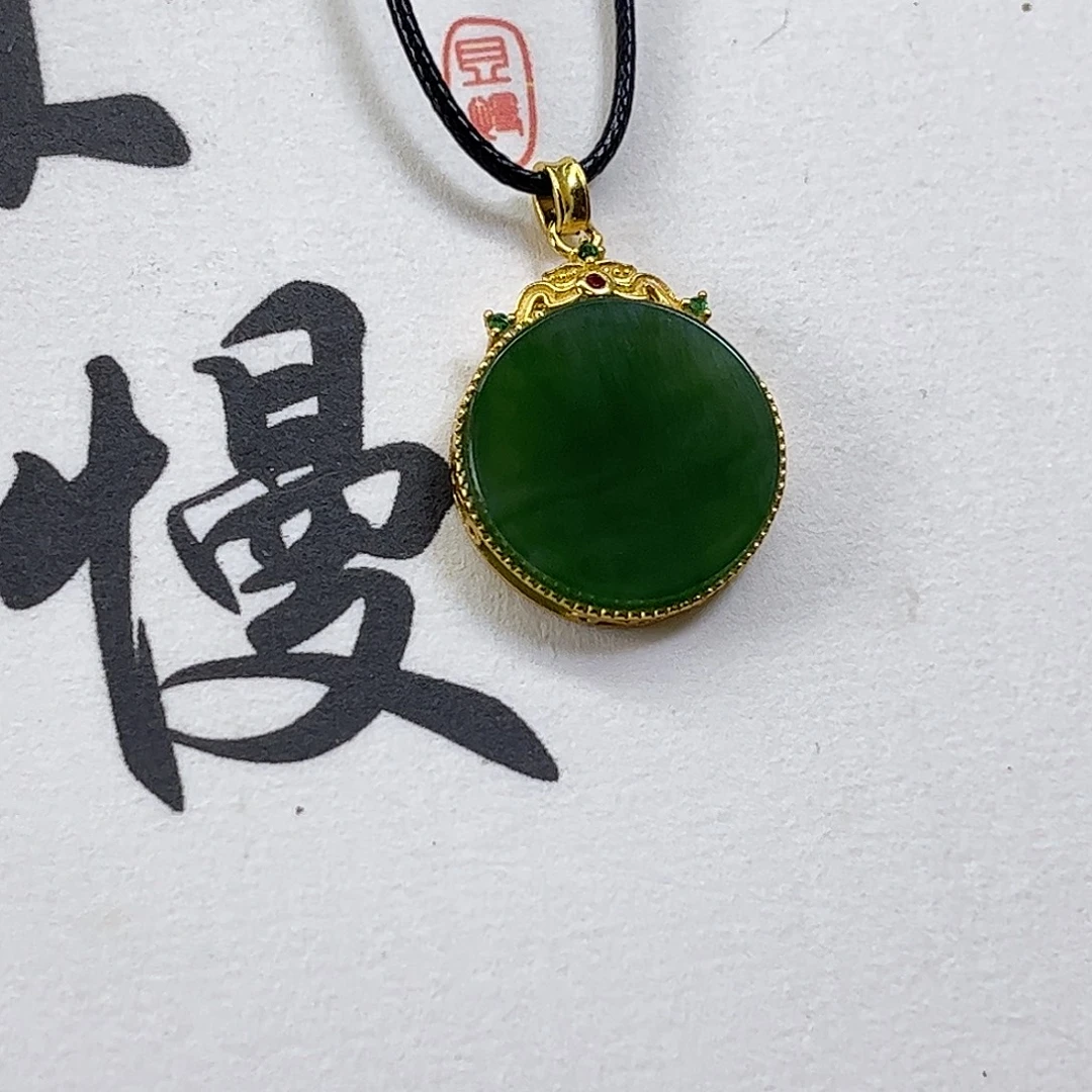 颈饰银S925镶嵌和田玉