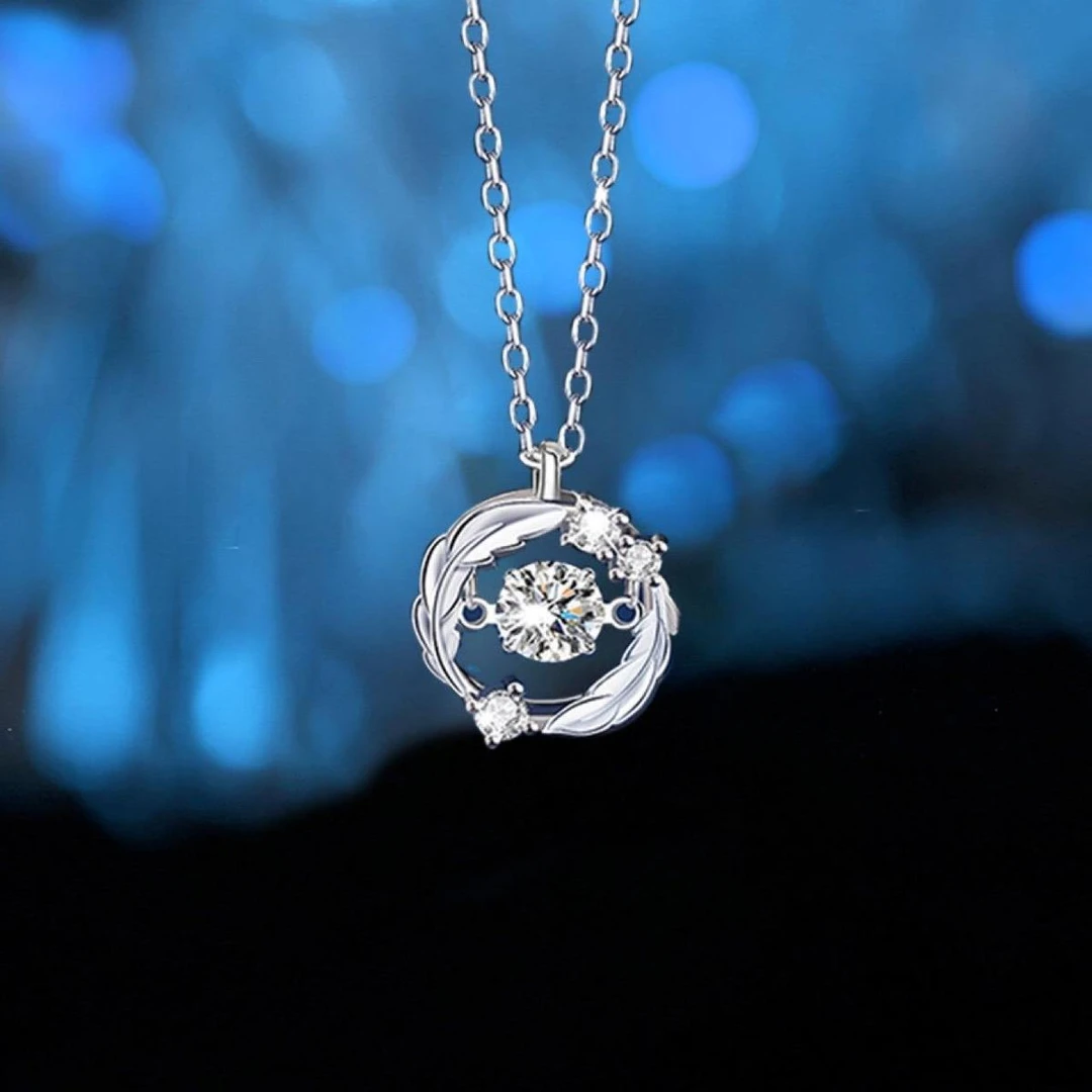 银羽你相伴项链女2025新款百搭轻奢小众设计感饰品时尚简约