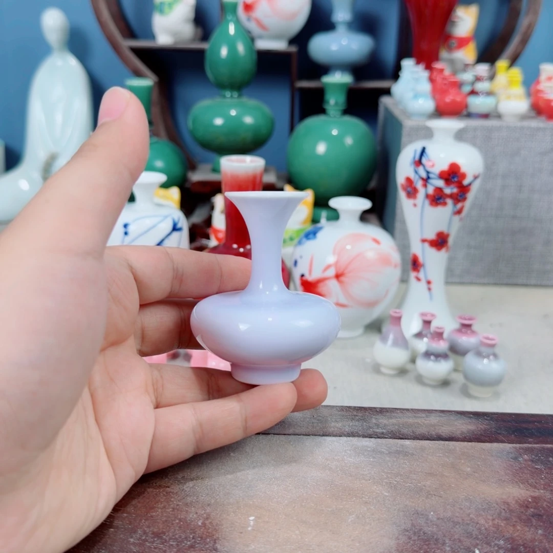 陶瓷手工小花器摆件