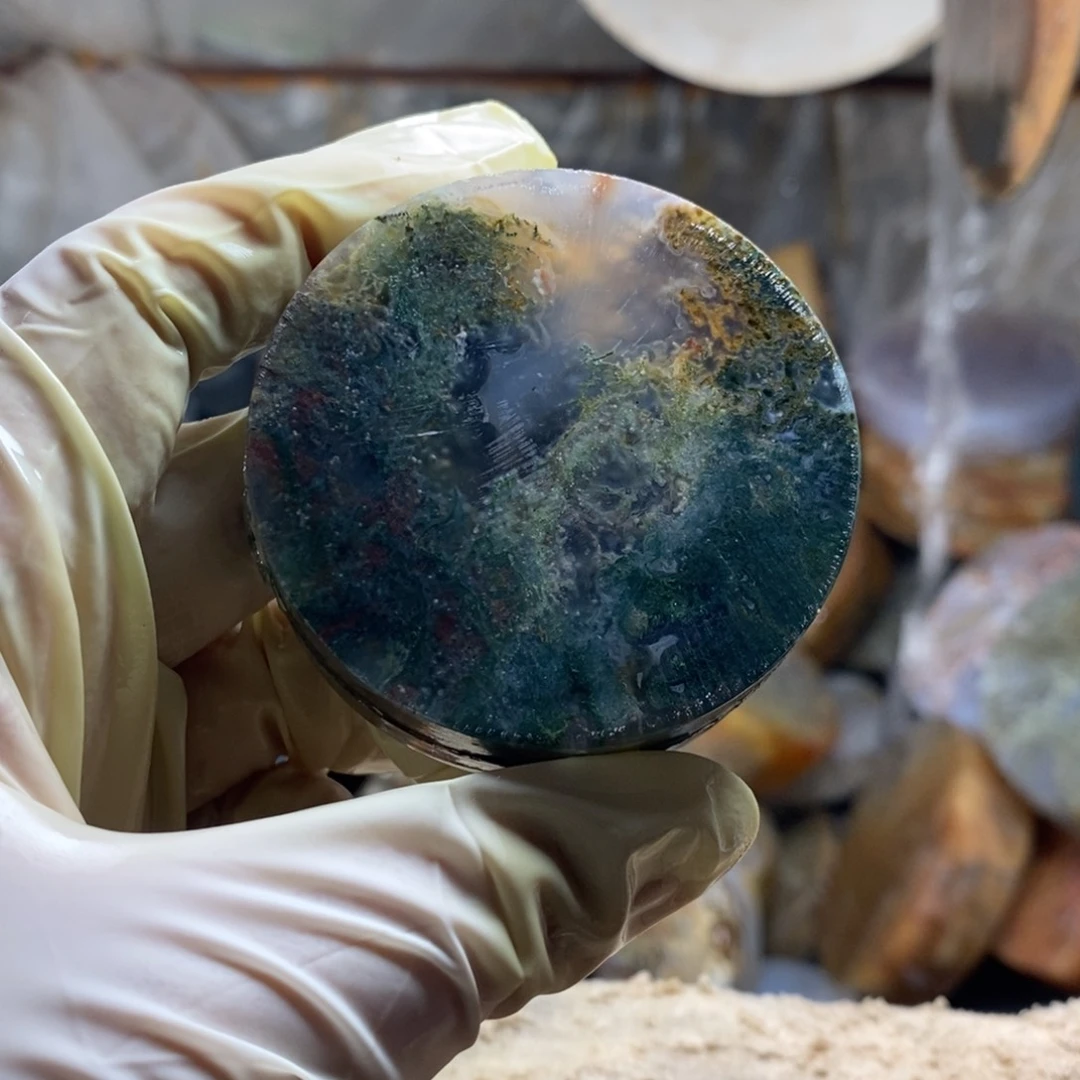 定制玛瑙平安扣一个