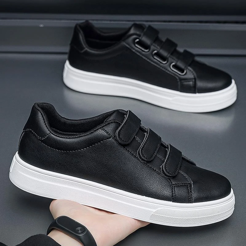 2025潮男鞋夏季新款透气防水防滑小白鞋子男韩版百搭休闲厚底板鞋