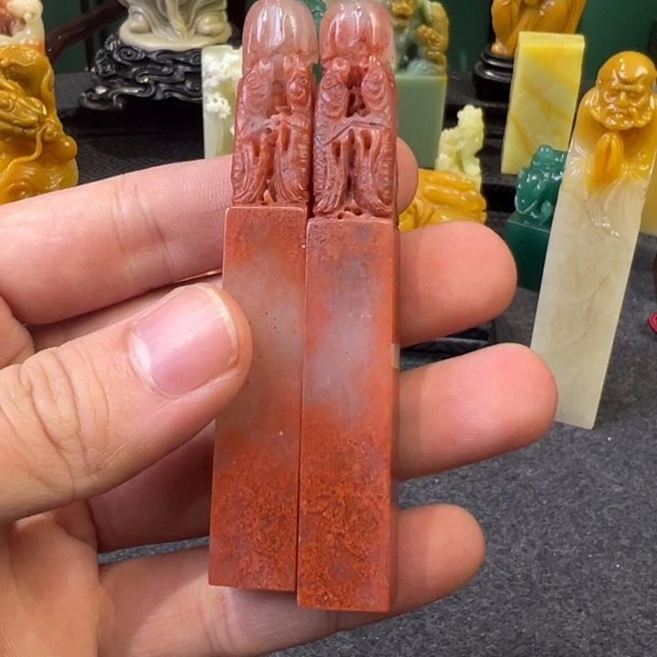 老挝石水洞朱纱对章