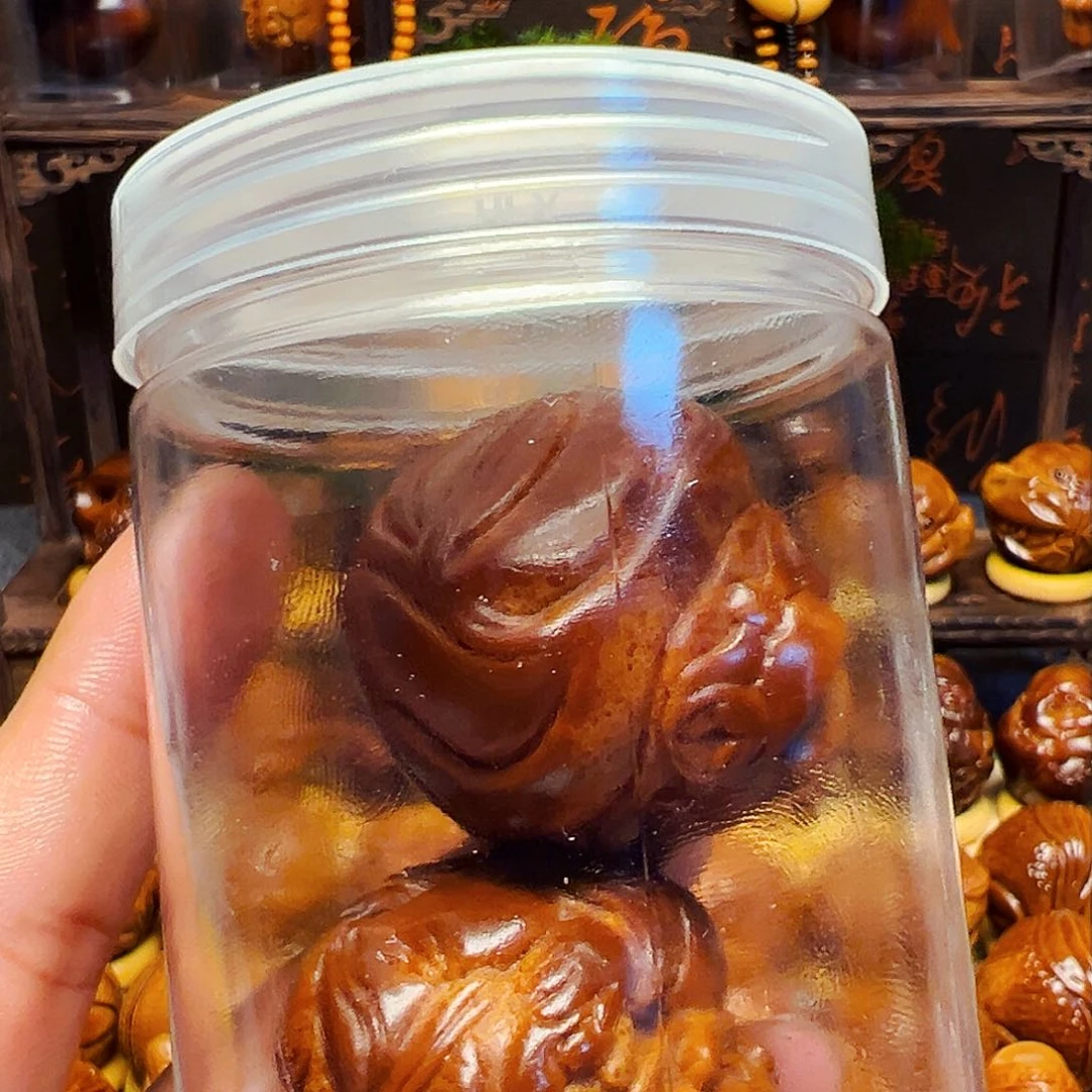 橄榄核手串/手链柯*岁财神一对