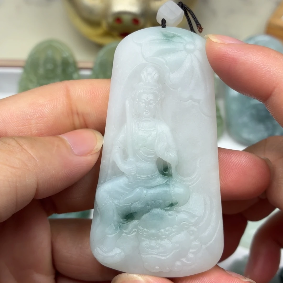 未镶嵌定制翡翠文殊
