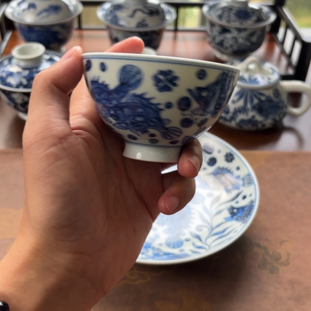 摆件景德镇手绘茶器