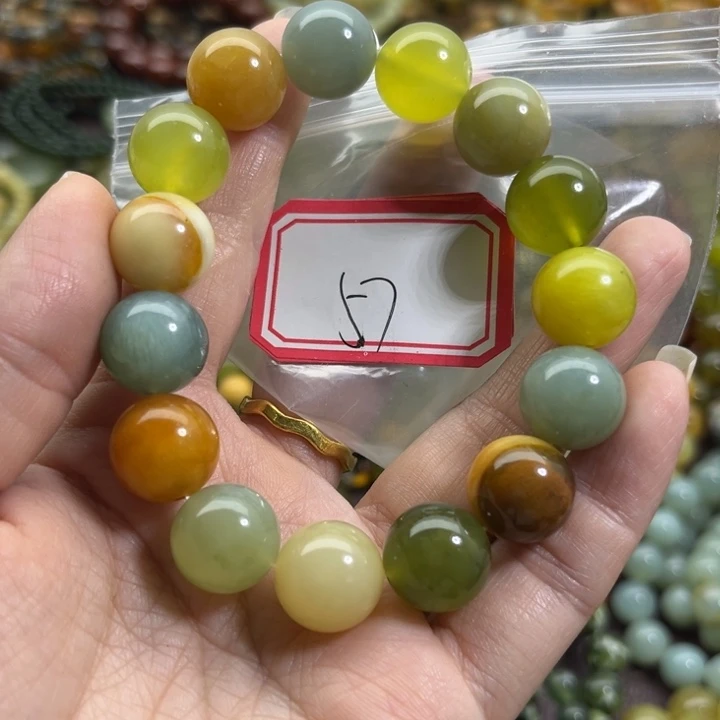 蛇纹石玉未镶嵌手链