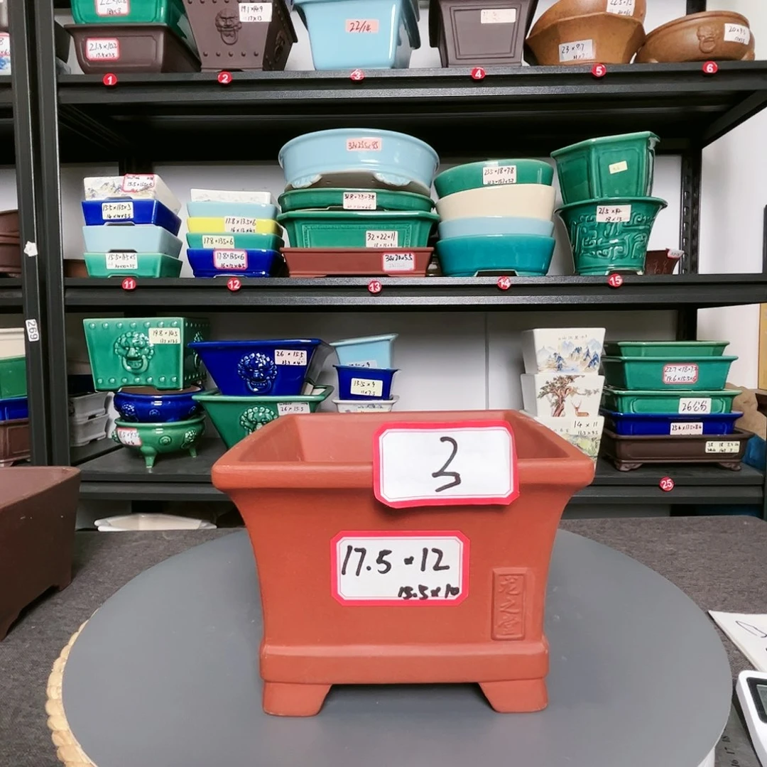 红陶帆****通紫砂花盆两个红泥一个紫泥，共3个⚠️⚠️⚠️