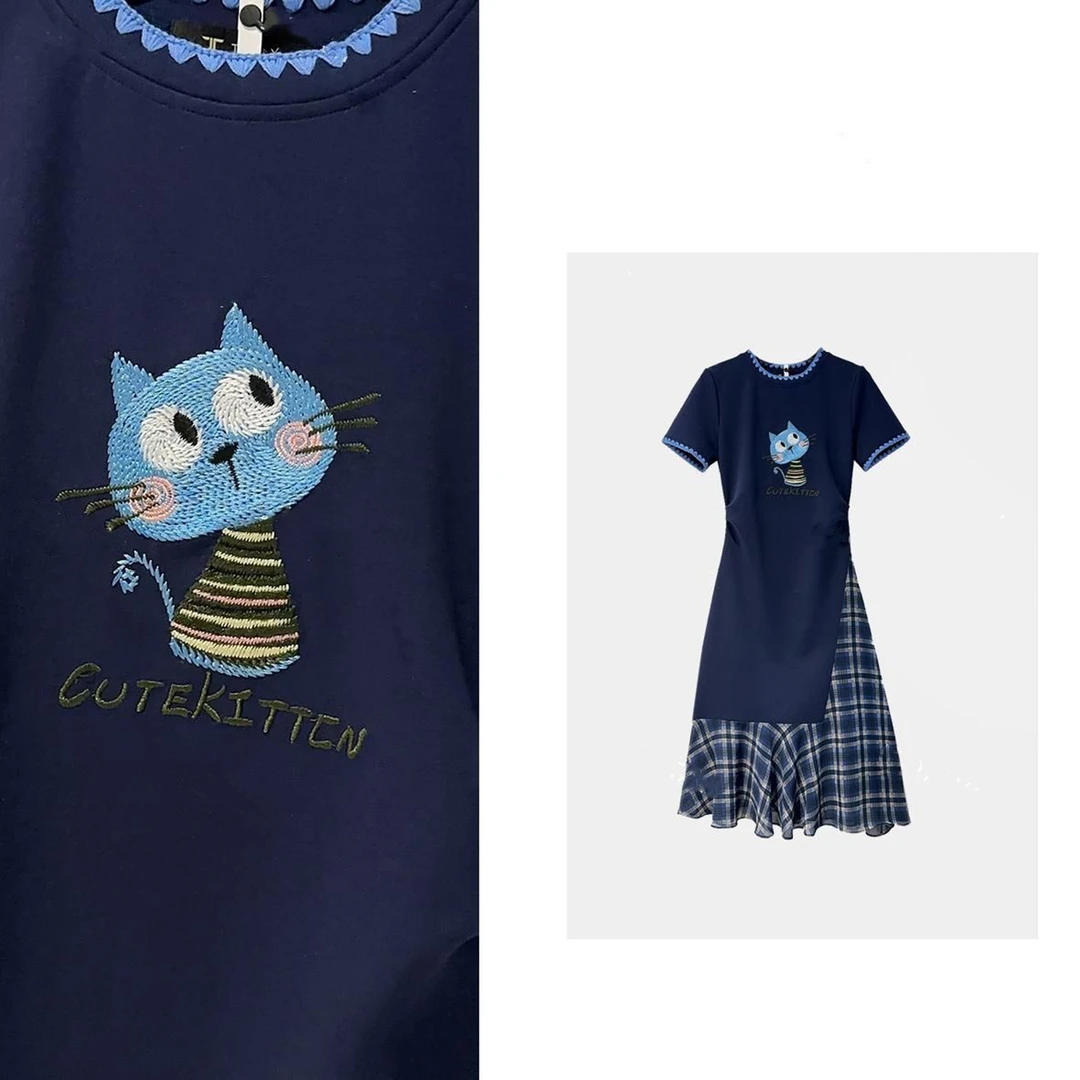 2025夏季新款轻奢百搭时尚设计师显瘦连衣裙CSKJS01207