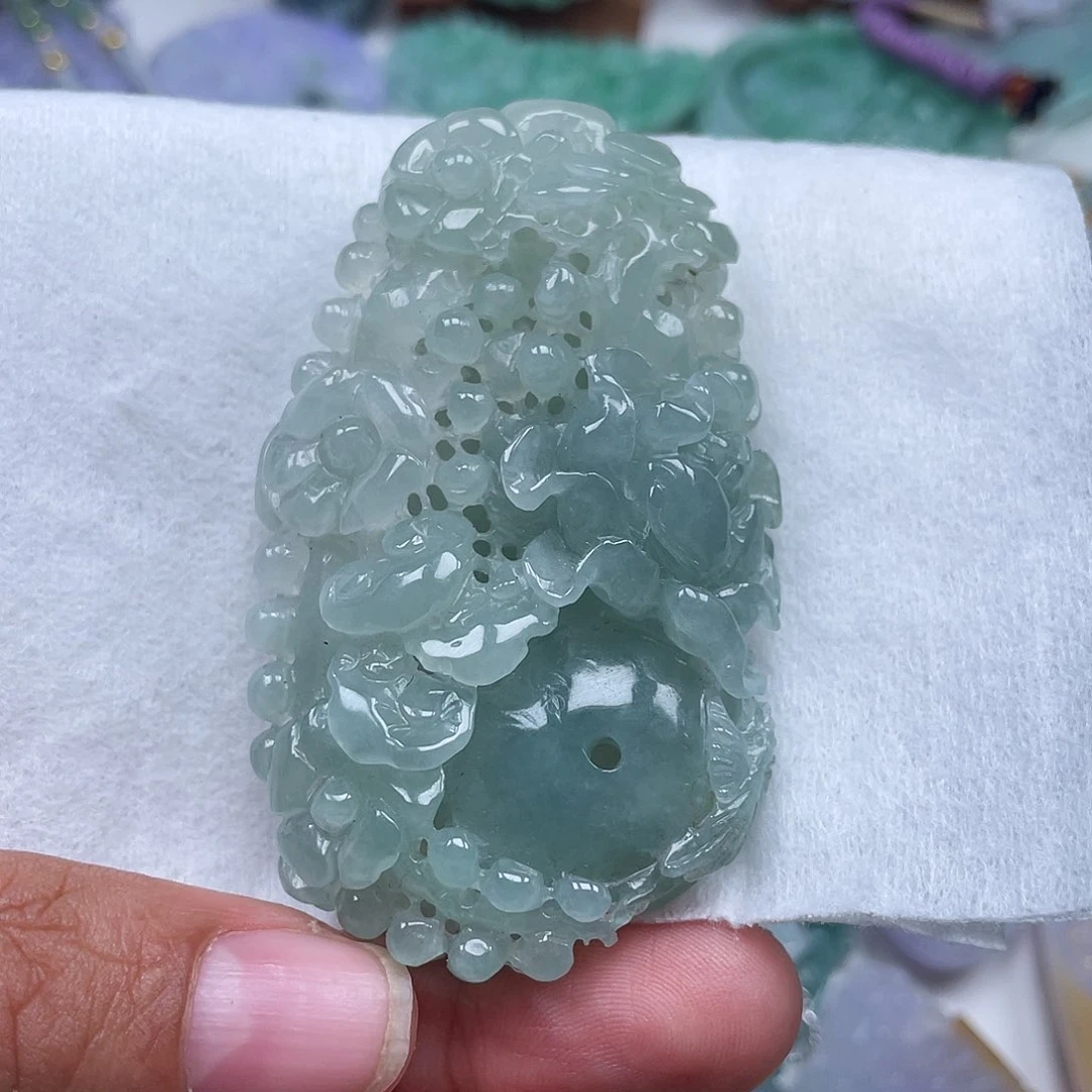 颈饰未镶嵌翡翠翡玉缘翡翠j